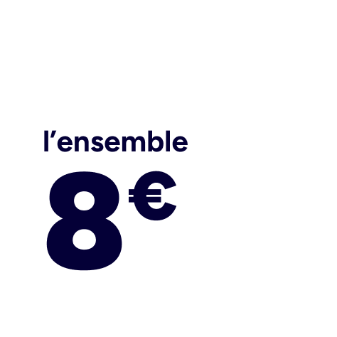 8€ l'ensemble